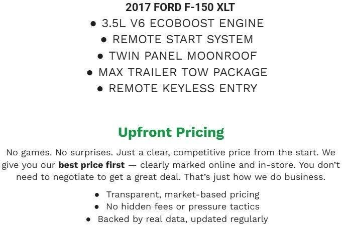 2017 Ford F-150 XLT 4WD SuperCrew 5.5' Box
