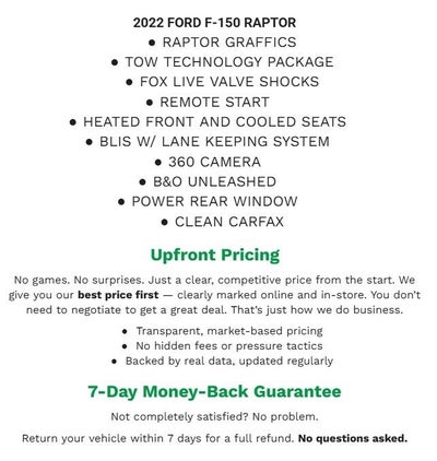 2022 Ford F-150 Raptor