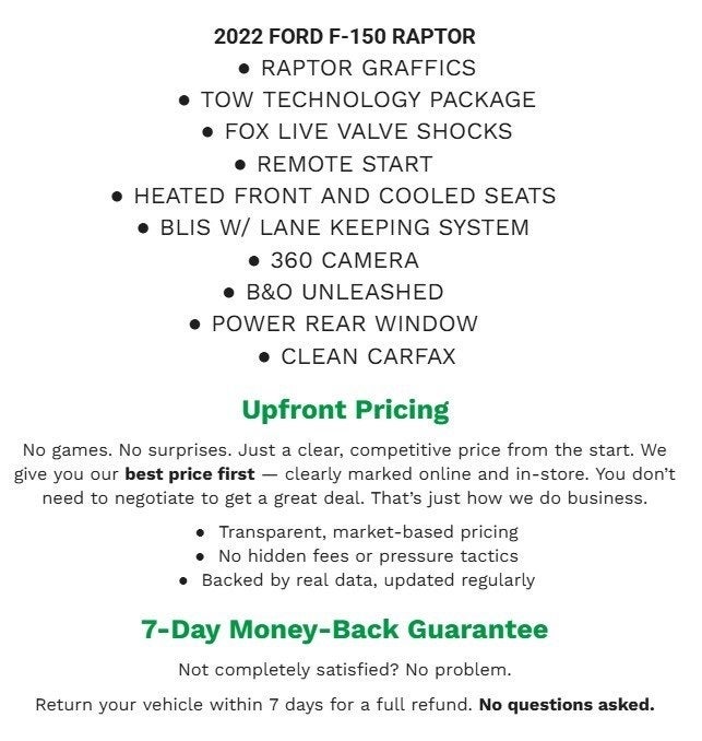 2022 Ford F-150 Raptor