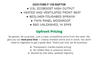 2025 Ford F-150 Raptor