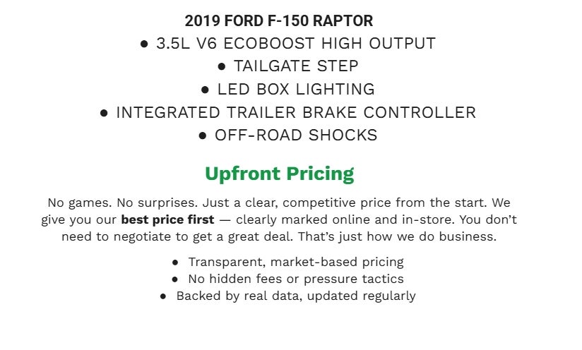 2019 Ford F-150 Raptor