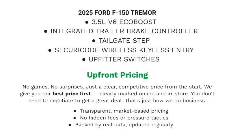 2025 Ford F-150 Tremor
