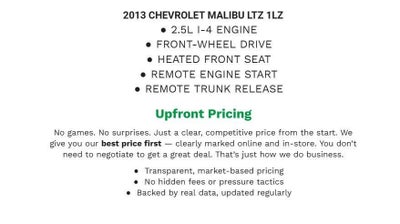 2013 Chevrolet Malibu LTZ 1LZ