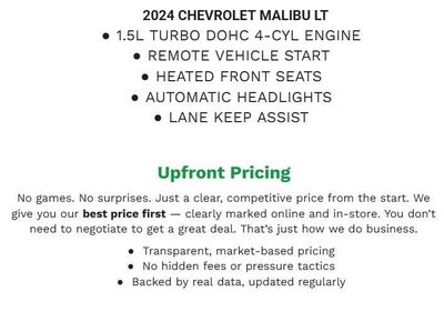2024 Chevrolet Malibu 4dr Sdn 1LT
