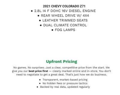 2021 Chevrolet Colorado 4WD Crew Cab 128 Z71