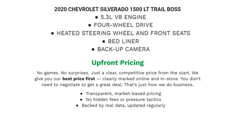 2020 Chevrolet Silverado 1500 LT Trail Boss