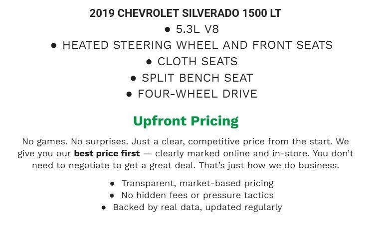 2019 Chevrolet Silverado 1500 LT