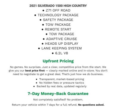 2021 Chevrolet Silverado 1500 High Country