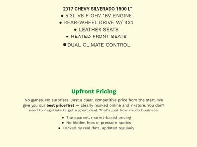 2017 Chevrolet SILVERADO 1500 LT