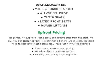 2023 GMC Acadia SLE