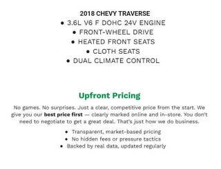 2018 Chevrolet Traverse FWD 4dr LT Cloth w/1LT