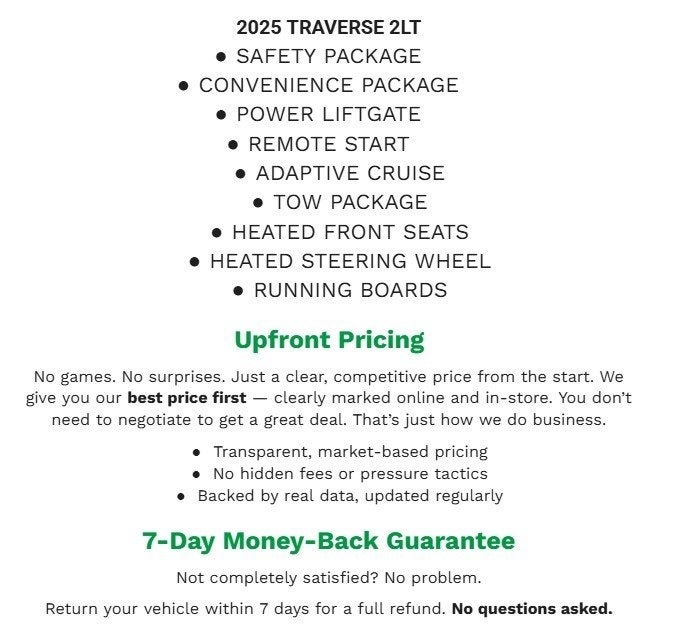 2025 Chevrolet Traverse LT 2LT