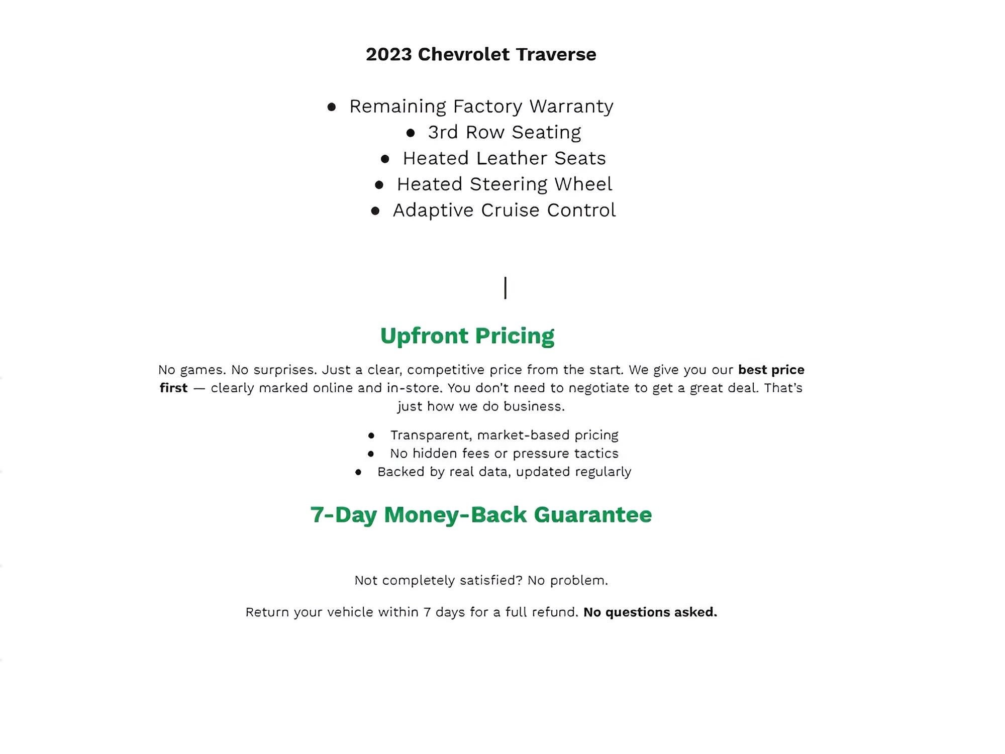 2023 Chevrolet Traverse RS