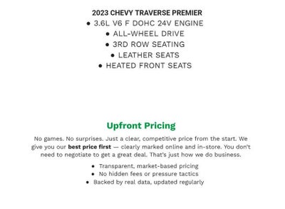 2023 Chevrolet Traverse AWD 4dr Premier