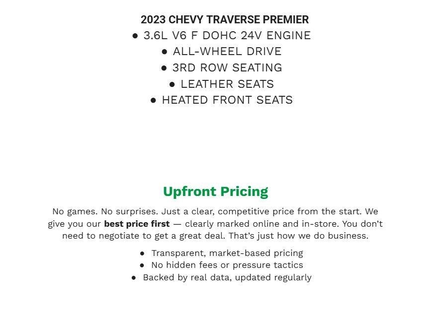 2023 Chevrolet Traverse AWD 4dr Premier