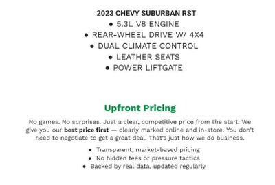 2023 Chevrolet Suburban 4WD 4dr RST