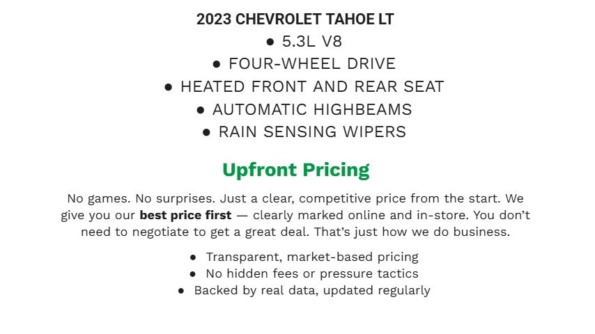 2023 Chevrolet Tahoe LT