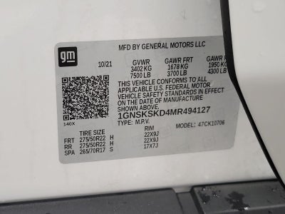2021 Chevrolet Tahoe 4WD 4dr Premier
