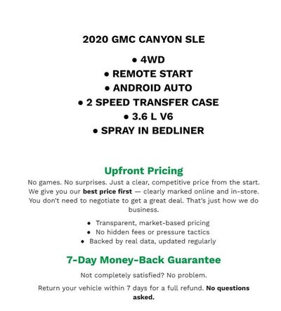 2020 GMC Canyon SLE1