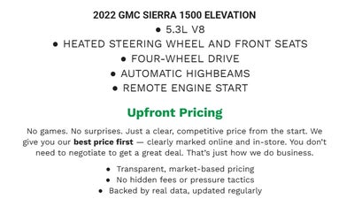 2022 GMC Sierra 1500 Elevation