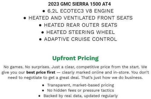 2023 GMC Sierra 1500 4WD Crew Cab 147 AT4