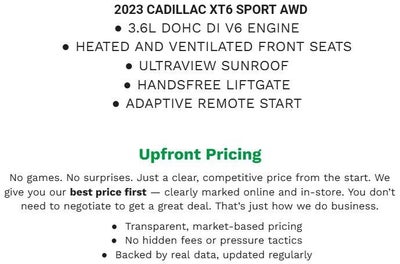 2023 Cadillac XT6 AWD 4dr Sport