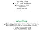 2024 Honda Accord Sedan EX CVT
