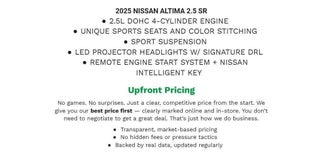 2025 Nissan Altima 2.5 SR