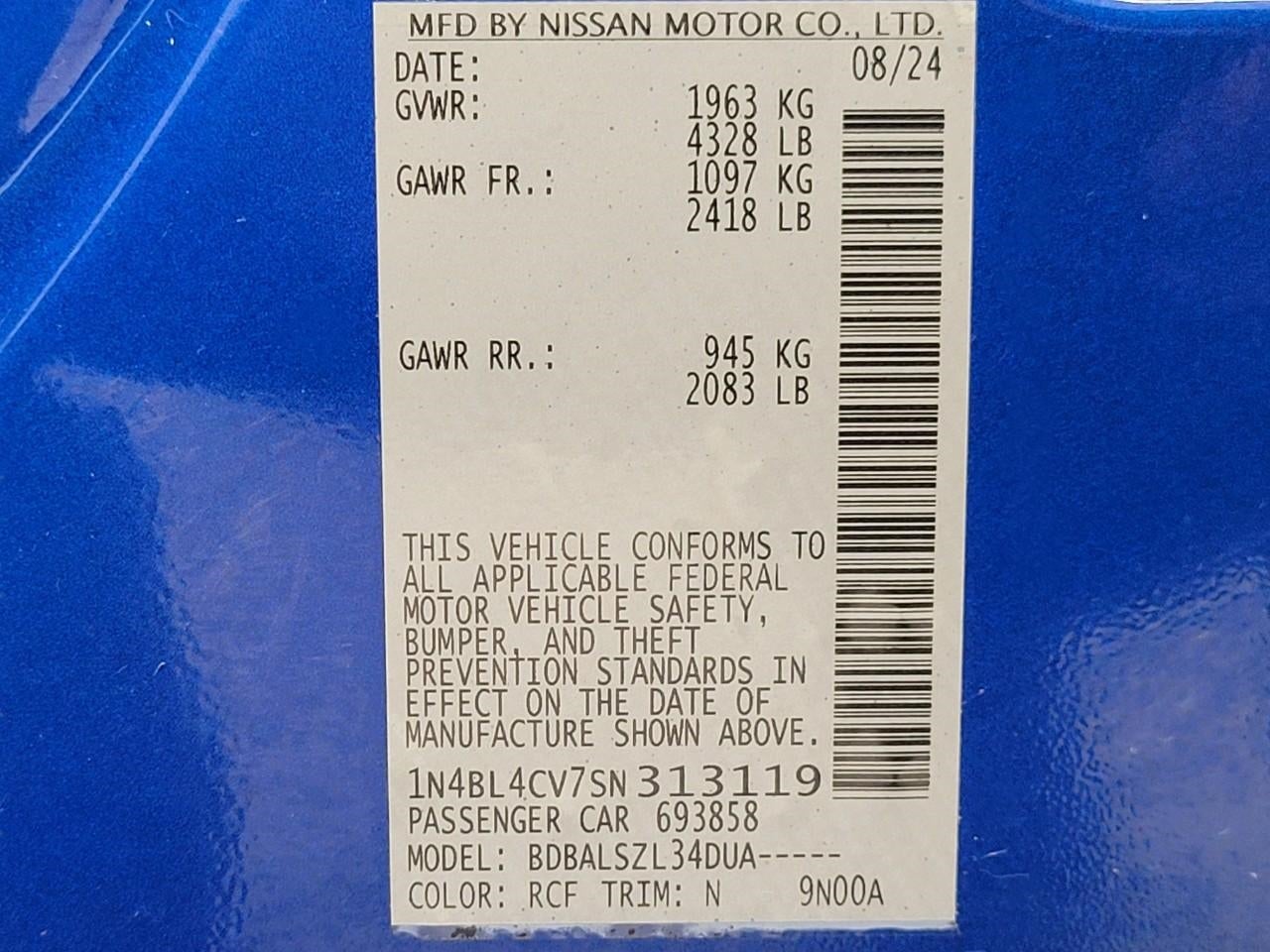 2025 Nissan Altima 2.5 SR