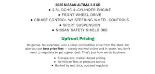 2025 Nissan Altima 2.5 SR