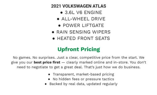 2021 Volkswagen Atlas 3.6L V6 SE w/Technology R-Line