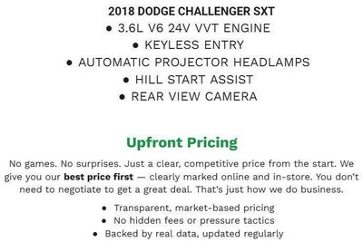 2018 Dodge Challenger SXT RWD