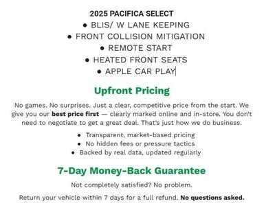 2025 Chrysler Pacifica Select