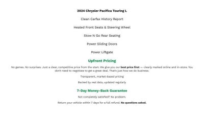 2024 Chrysler Pacifica Touring L FWD