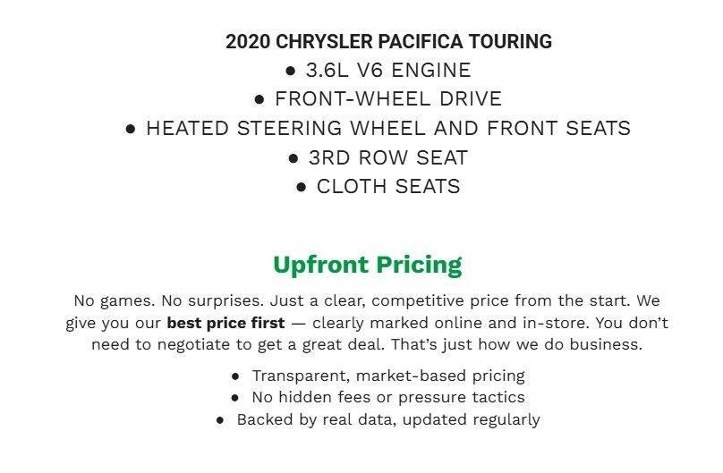2020 Chrysler Pacifica Touring