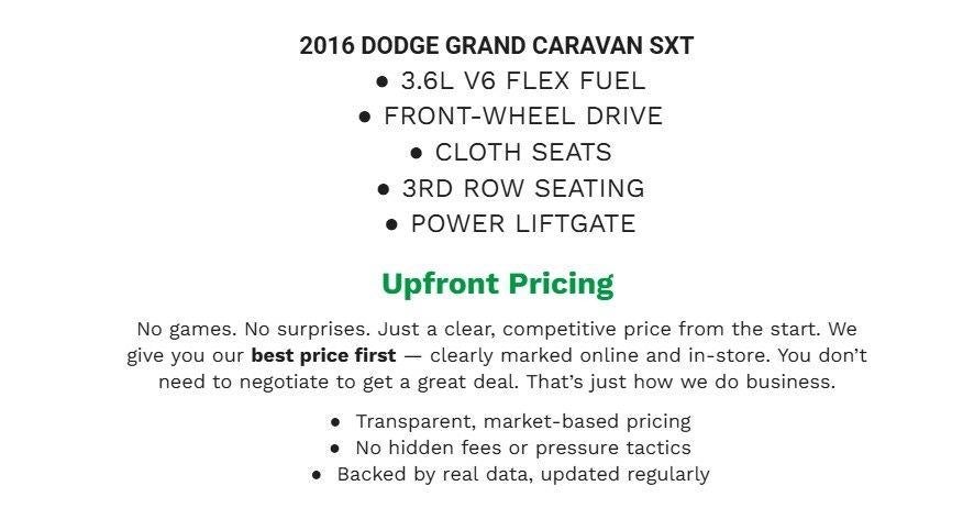 2016 Dodge Grand Caravan SXT