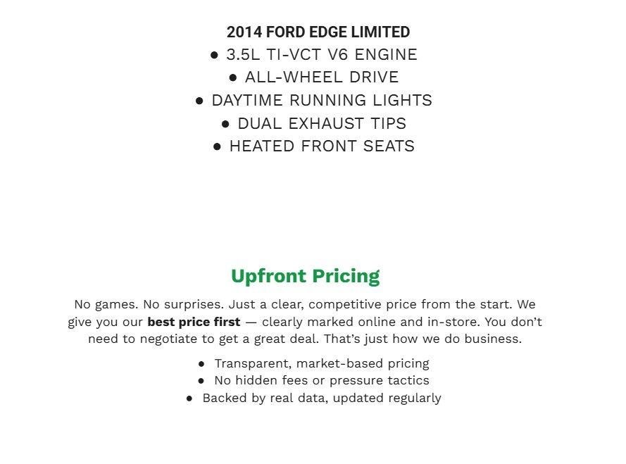 2014 Ford Edge 4dr Limited AWD