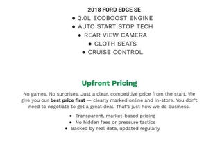 2018 Ford Edge SE FWD