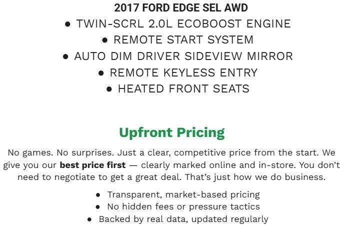 2017 Ford Edge SEL AWD