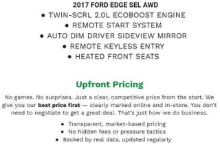 2017 Ford Edge SEL AWD