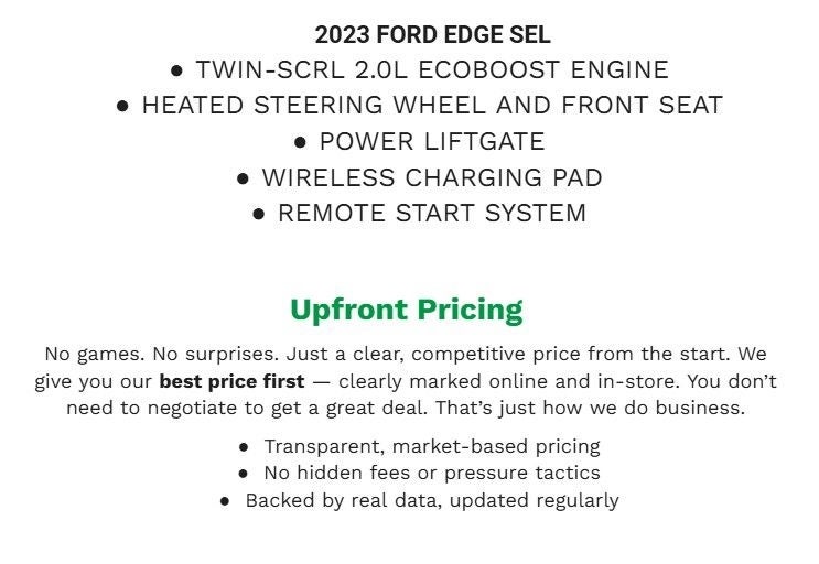 2023 Ford Edge SEL AWD