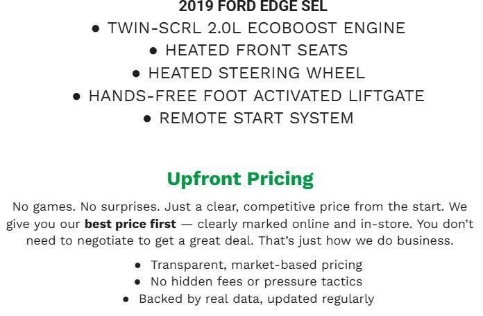 2019 Ford Edge SEL AWD