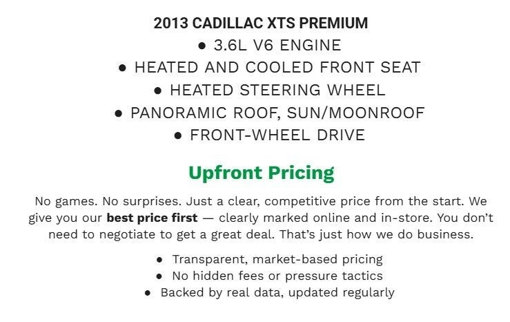 2013 Cadillac XTS Premium