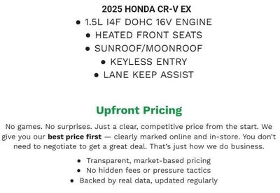 2025 Honda CR-V EX 2WD