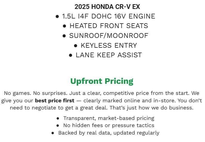 2025 Honda CR-V EX 2WD