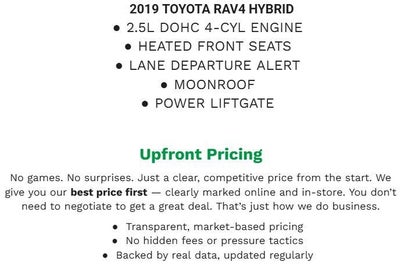 2019 Toyota RAV4 Hybrid Limited AWD