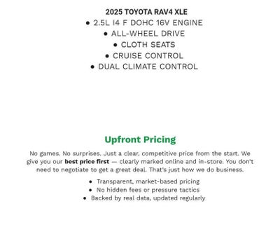 2025 Toyota RAV4 XLE AWD