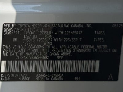 2025 Toyota RAV4 XLE AWD
