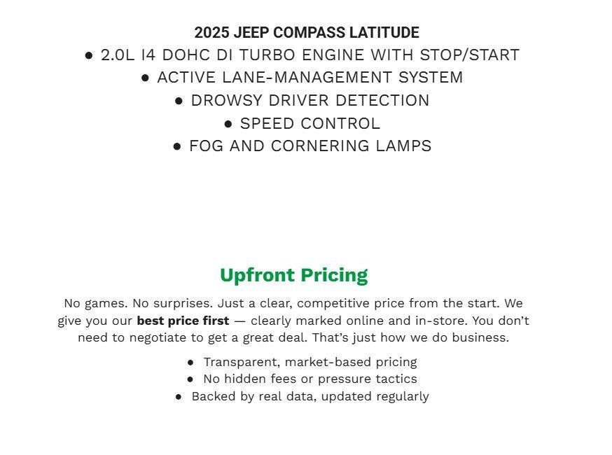 2025 Jeep Compass Latitude 4x4