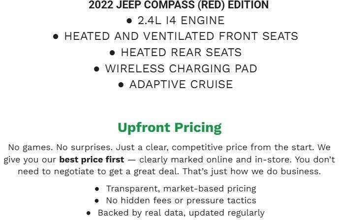 2022 Jeep Compass Edition 4x4